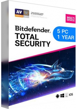 Bitdefender Total Security Multi Device - 5 Devices - 1 Year EU