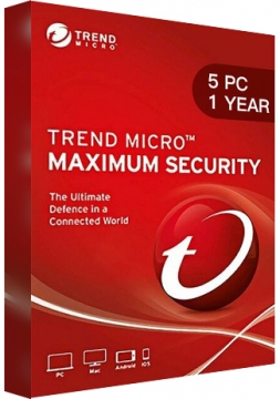 Trend Micro Maximum Security Multi Device - 5 Devices - 1 Year [EU]