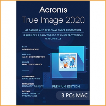 Acronis True Image 2020 - 3 PCs MAC [EU]