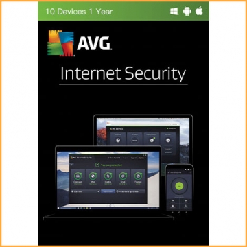 AVG Internet Security - 10 Devices - 1 Year