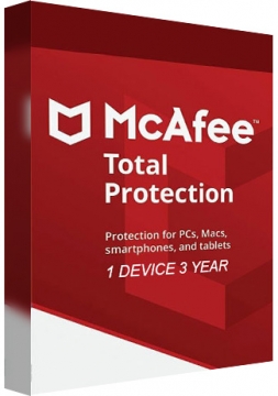 McAfee Total Protection - 1 Device - 3 Years [EU]