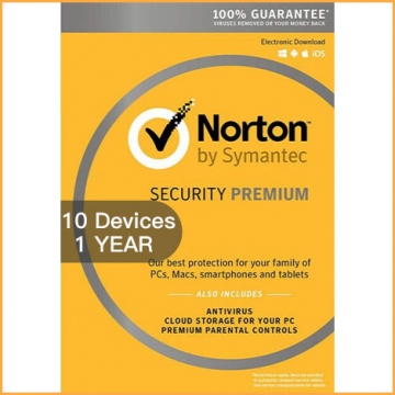 Norton Security Premium 3 Multi Device - 10 Devices - 1 Year [EU]