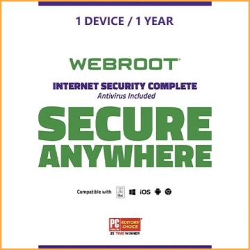 Webroot Secureanywhere Internet Segurança completa