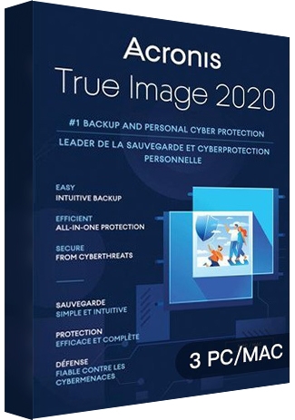 Acronis True Image 2020 - 3 PCs MAC [EU]