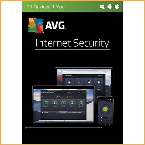 AVG Internet Security - 10 Devices - 1 Year