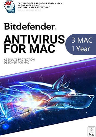 Bitdefender Antivirus for Mac - 3 MAC - 1 Year [EU]