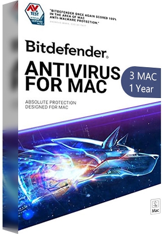 Bitdefender Antivirus for Mac - 3 MAC - 1 Year