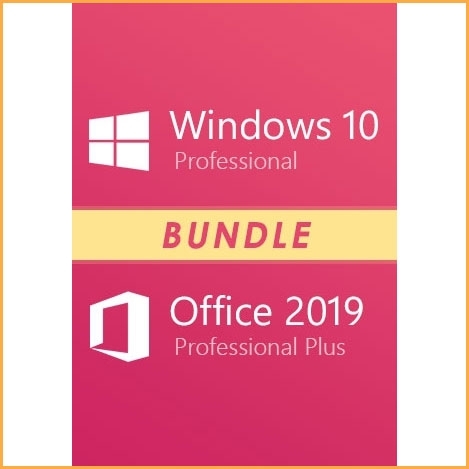 Windows 10 Professional + Microsoft Office 2019 Professional Plus Keys Bundle