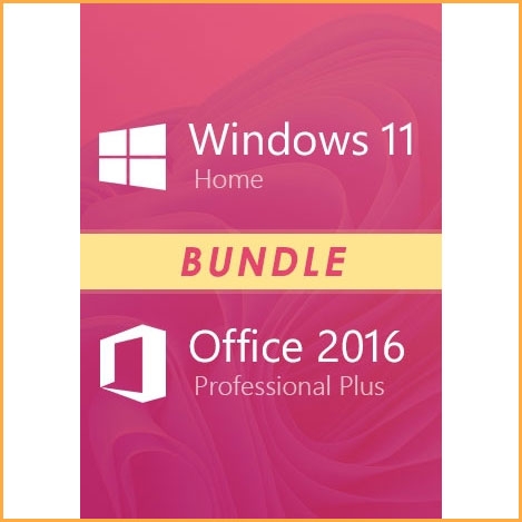 Windows 11 Home + Office 2016 Professional Plus Keys Bundle