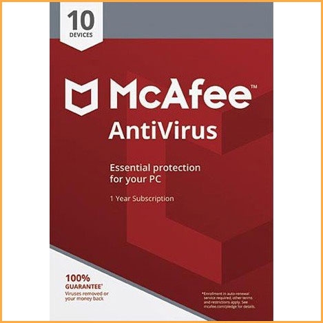 McAfee Antivirus Plus - 10 Devices - 1 Year