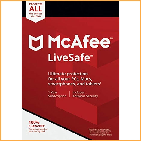 MCAfee Life Safe 10 PCs - 1 Year