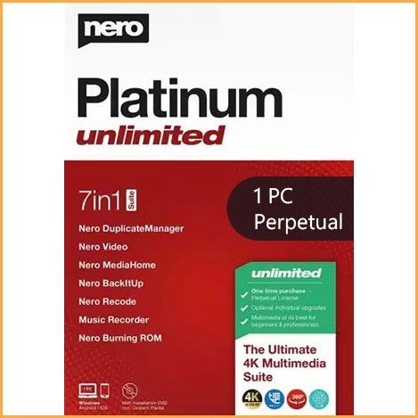 Nero Platinum Unlimited - 1 PC - Perpetual [EU]