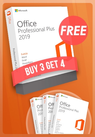 Office 2019 Pro Plus Key - 1 PC - Buy 3 Get 4 [FR, IT]