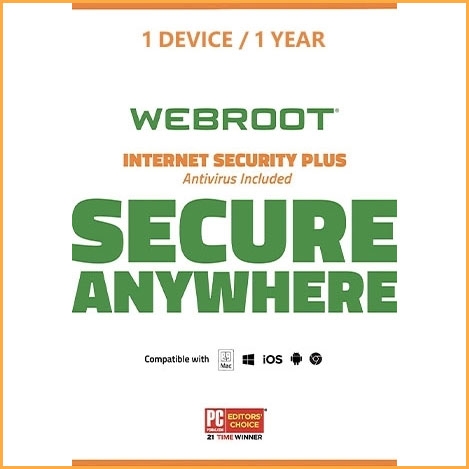 Webroot SecureAnywhere Internet Security Plus - 1 Devices - 1 Year [EU]
