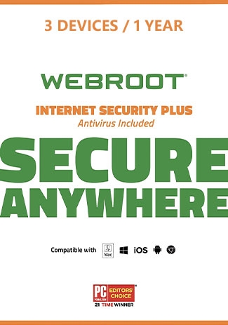 Webroot SecureAnywhere Internet Security Plus - 3 Devices - 1 Year [EU]