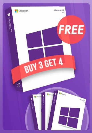 Win 10 Professional Key - Buy 3 Get 4 [FR, IT]